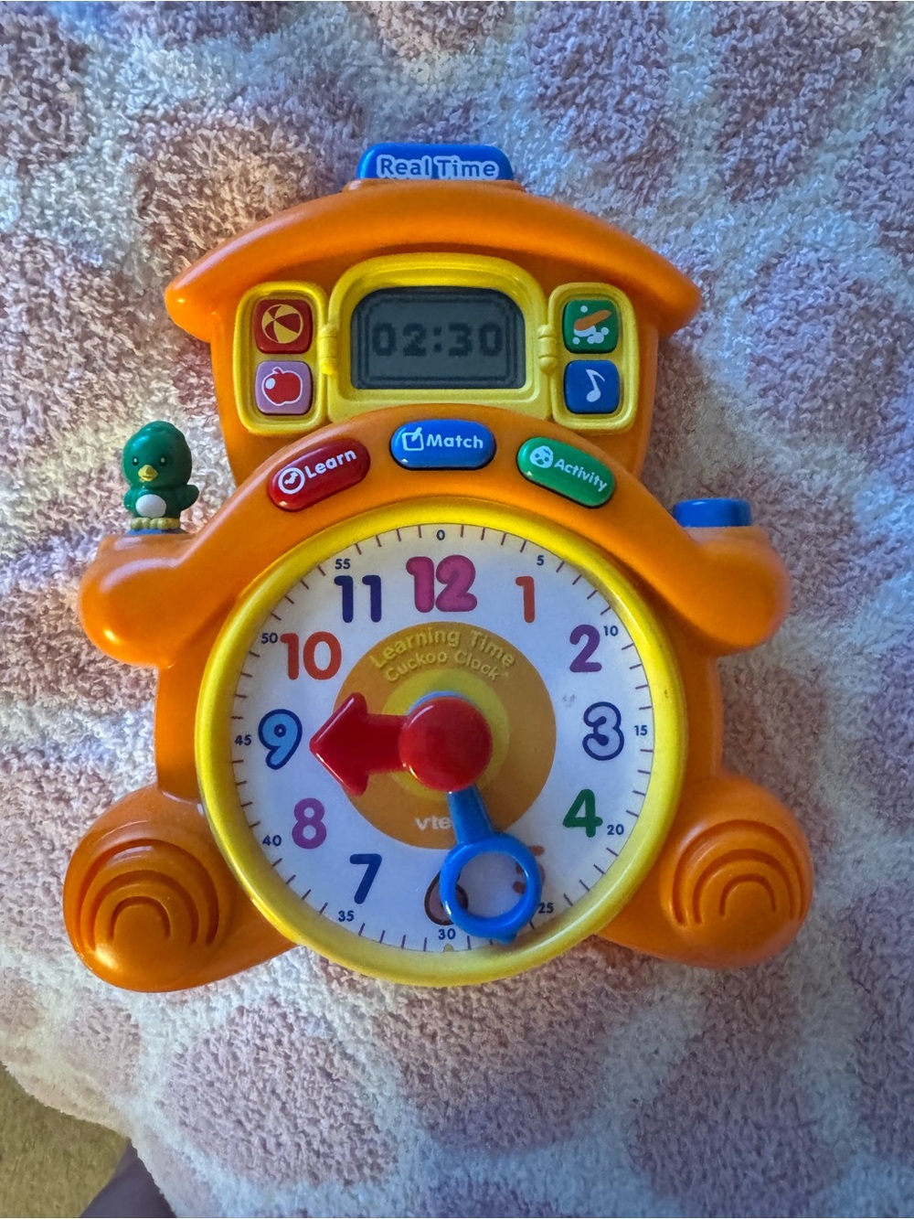 V Tech Kids Learning Toy Clock Educational